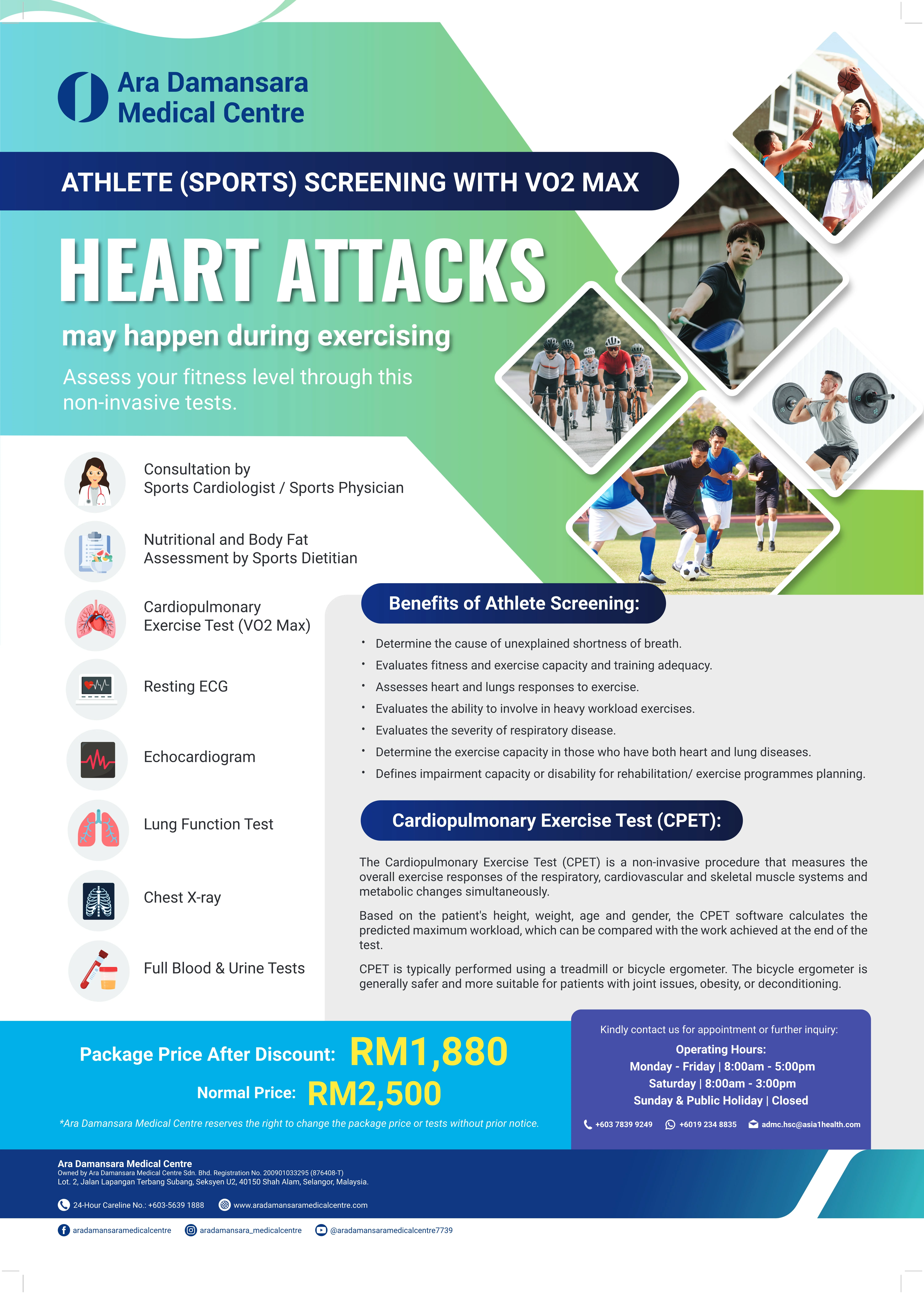 Athlete (Sports) Screening with VO2 Max